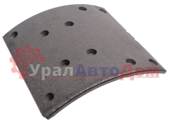 Накладка тормозной колодки КАМАЗ задней 220мм (10 отв.) HANDE AXLE в интернет-магазине УралАвтоДом
