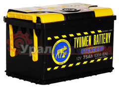 АКБ 75A/h Тюмень 660A  278*175*190 п. п. в интернет-магазине УралАвтоДом