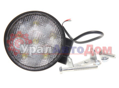 Фара рабочего света круглая 115х115x38мм 18Вт (6 LED) IP68 рассеянный свет (Flood) 12-24V MEGAPOWER в интернет-магазине УралАвтоДом
