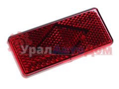 Катафот ГАЗ-3302 красный 121х52 (рисунок ромб,  крепление 2 винта) АЭК в интернет-магазине УралАвтоДом