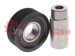 Ролик натяжной ГАЗ-3302 дв.УМЗ-4216 с осью комплект (ручейковый) АВТОБОБ в интернет-магазине УралАвтоДом