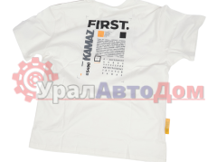 Футболка КАМАЗ-54901 \"FIRST\" белая (р.52) в интернет-магазине УралАвтоДом
