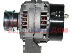 Генератор КАМАЗ, МАЗ дв.740 ЕВРО-2, ЯМЗ-658 поликлиновой шкив, монокронштейн 28В 80А КЗАТЭ (ЗиТ) в интернет-магазине УралАвтоДом