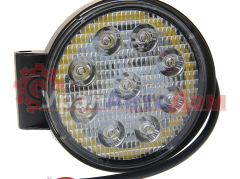 Фара рабочего света круглая 115х115x55мм 27Вт (9 LED) расс. свет (Flood) 12-24V ход. огни MEGAPOWER в интернет-магазине УралАвтоДом