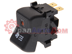 Выключатель клавиша КАМАЗ отопителя (с лампочкой) РАДИОДЕТАЛЬ в интернет-магазине УралАвтоДом