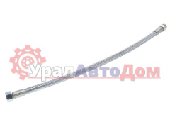 Шланг тормозной КАМАЗ-ЕВРО-2 компрессора (гайка-штуцер М22xМ22) L=605мм в металлической оплетке ТМК в интернет-магазине УралАвтоДом