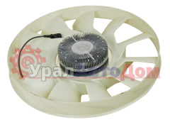 Вентилятор КАМАЗ-ЕВРО 650мм с вязк. муфтой и обечайкой (дв.CUMMINS 6ISBe4, ISB6.7e4, 5) BORG WARNER в интернет-магазине УралАвтоДом